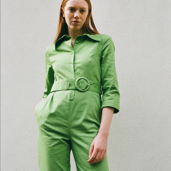Nwt House Of Sunny Lime Green Jumpsuit 